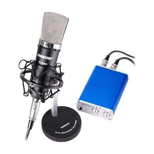 Full Set Takstar PC-K600/ pc k600 Recording microphone for Recording/chat room/broadcasting come with Microphone Amplifier