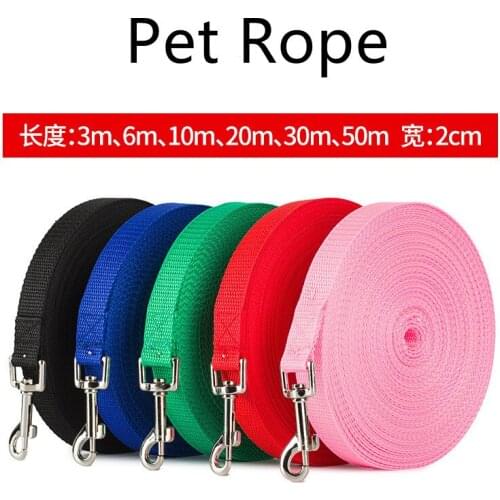 Pet Dog Leash Nylon Leash For Small Medium Dogs Cats Puppy Walking Running Leashes Lead Pet Supplies-1.5M 1.8M 3M 6M 9M Length