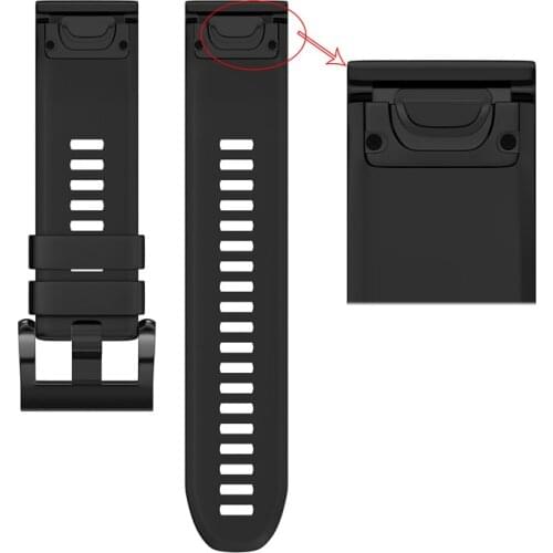 Replacement Band Easy Fit 22mm Silicone Watch Strap Watchbands for Garmin Fenix 5 Quatix 5 Sapphire, Forerunner 935 Approach S60