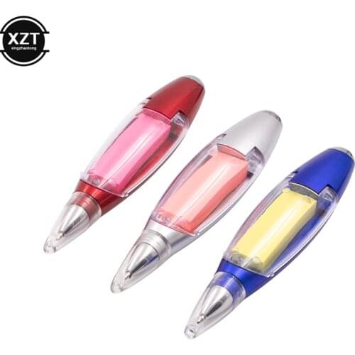 New Multi-Function Portable Ballpoint Pen with Sticky Notes LED Lights Lanyard for Emergency Use,School Supplies