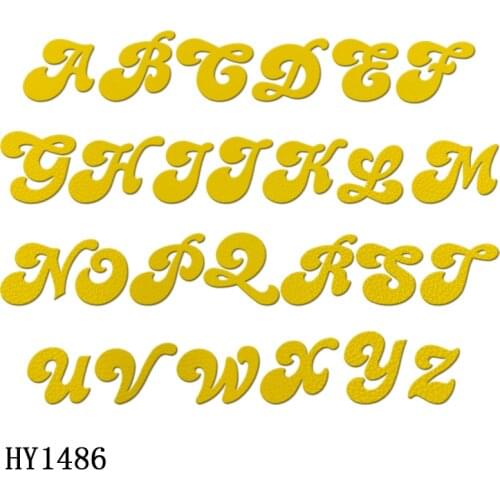 26 Letter Cutting Dies HY1486 Wooden Dies Suitable for Common Die Cutting Machines on the Market