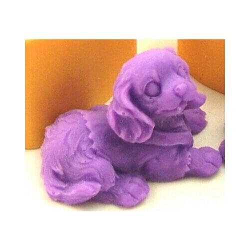Cute Dog modelling silicon soap mold fondant Cake decoration mold High-quality Handmade soap mold