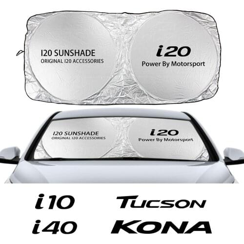 Car Windshield Sun Shade Cover For Hyundai Tucson I10 I20 I40 Ix55 Kona Ioniq Creta Equus Eon Auto Accessories Anti UV Reflector