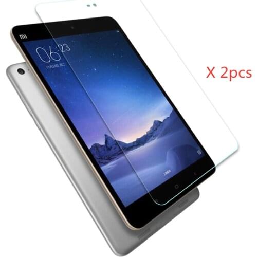 2pcs 0.3mm 9H Tempered Glass Screen Protector For Xiaomi Pad Mi Pad MiPad 4 3 2 1 Plus 7.9 8.0 10.0 Tablet Protective Film