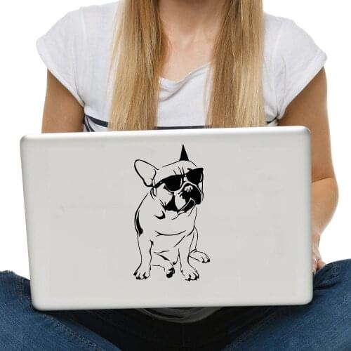 ZOOYOO Handsome French Bulldog Wall Sticker Computer Wall Decals Home Decor Kids Children Room Decoration