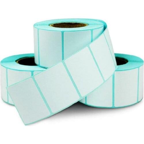 1 Roll 500pcs Blank White Thermal Labels Rolls Stationery Sticker Paper Self Adhensive School Supplies 70x50mm