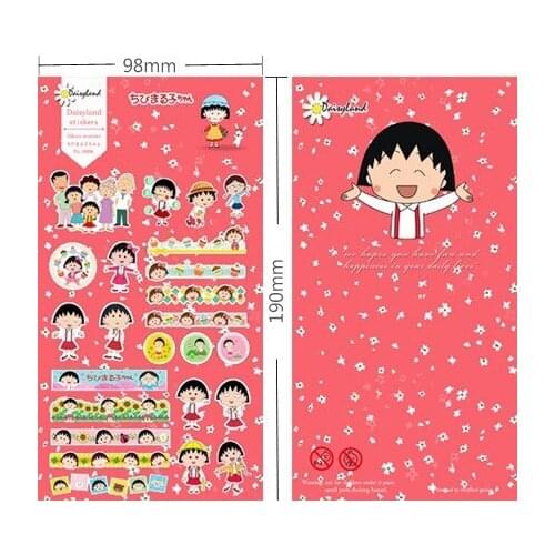 1pack/lot New Japan Happy Girl paper sticker DIY note label multifunction diary stickers Stationery Office school supplies