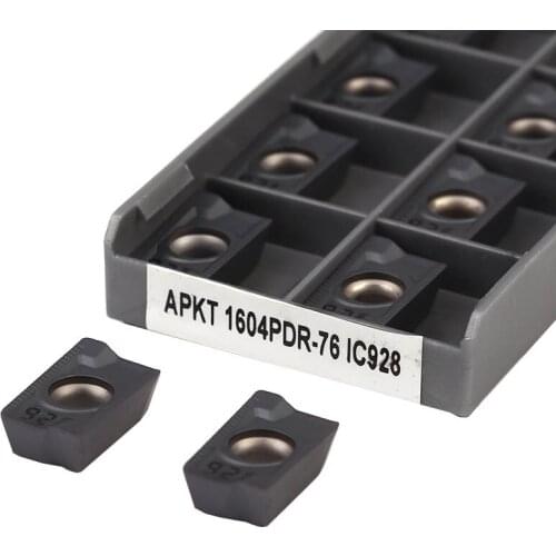 10Pc APKT1135PDR-76 IC928 APKT1604PDR-76 CNC Lathe Authentic Milling APKT Carbide Insert Cutting Machining Tool Processing Steel