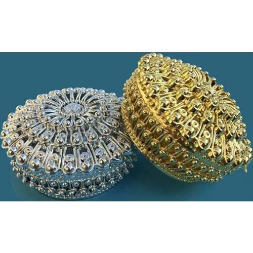 100 pcs/lot Luxury Golden Silver Treasure Chest Candy Box Wedding Favor Party Reception Candy Package Party Supplies ZA4417