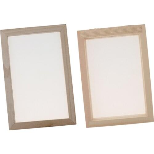 2 Sets Ancient Wooden Paper Making Frame Screen For Handmade Paper Craft