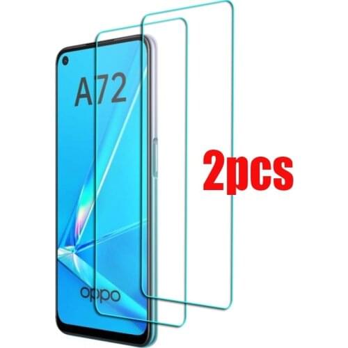 2 Pcs/Lot For OPPO A72 Tempered Glass On For OPPO A 72 2020 Screen Protector OPPOA72 Safety Glass Protective Film HD Clear