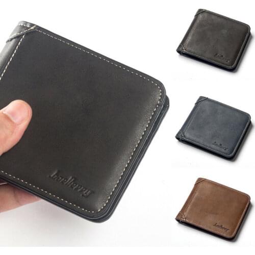 2019 Fashion Business Men´s Bifold Coin Pocket Leather Wallet ID Credit Card Money Holder Wallet New