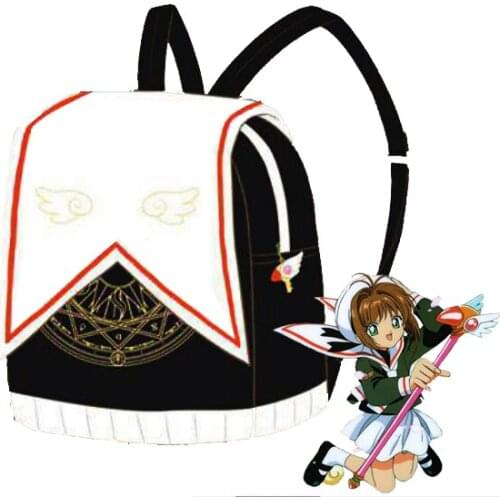 Anime Card Captor Sakura KINOMOTO SAKURA Uniform Backpack Magic Circle Book Bag Cosplay