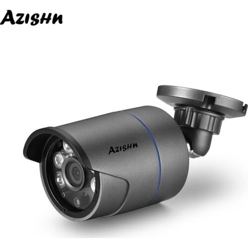 AZISHN Metal 1080P 48V POE IP Camera XM530AI H.265 Waterproof Outdoor 2.0MP IR Night Vision Surveillance Bullet Security Cameras