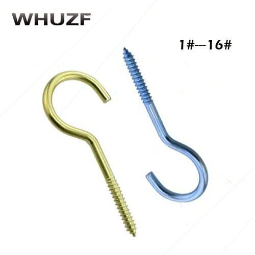 Free shipping Threaded Iron Hook / Light Hook Self-tapping Hook / Sheep Eye Socket Hook / Rings / Sheep Eye Screws