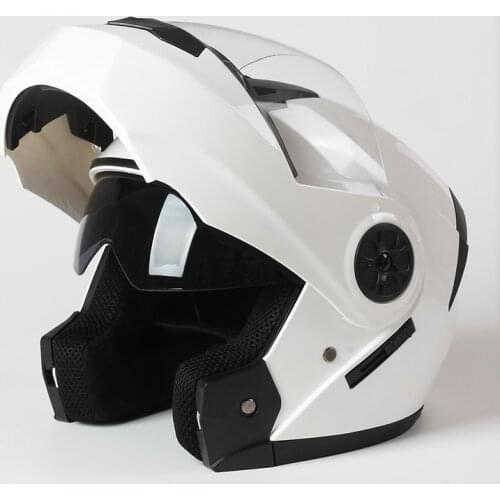 Safe Flip Up Helm 2021 Modular Dual Lens Racing Motorcycle Helmets DOT Cool Motocross Helmet Full Face Cascos Para Moto