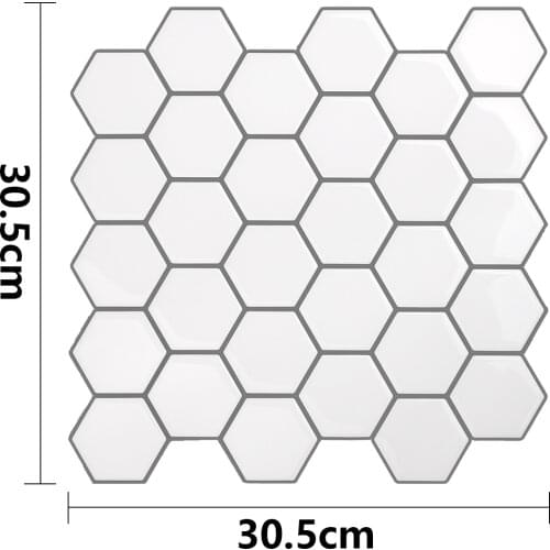 10x10/inch Crystal 3d decorative waterproof bathroom wall panels, removable wall sticker fish-scale texture