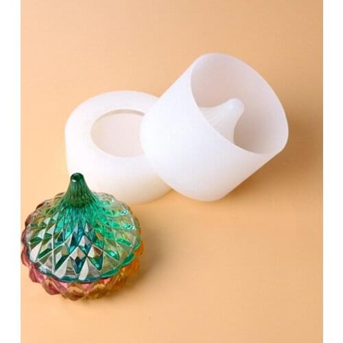 U90E Storage Box Epoxy Resin Mold Water Drop Makeups Jewelry Holder Case Silicone Mould DIY Crafts Home Decorations Casting