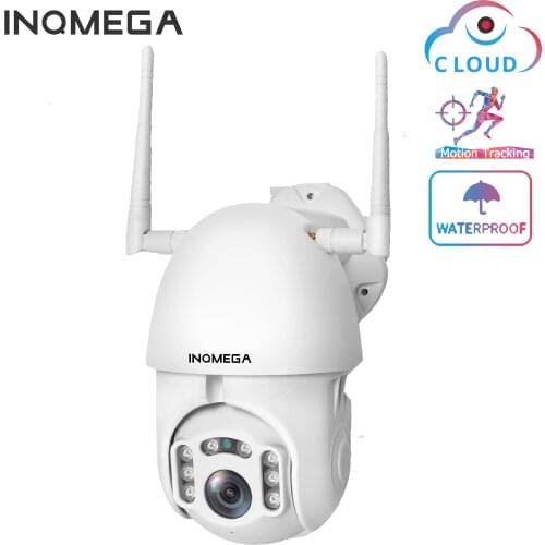 INQMEGA IP Camera WiFi 1080P Wireless Auto tracking PTZ Speed Dome Camera Outdoor CCTV Security Surveillance Waterproof Camera