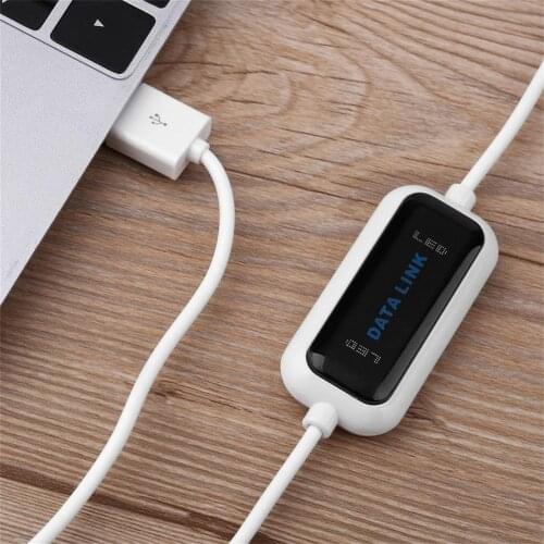 USB 2.0 480Mb/s Laptop PC To PC Online Data Link File Transfer Cable Bridge
