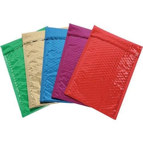 Colourful Aluminum Envelope Mailing Bag Bubble Mailer Packaging Shipping Bag VL004