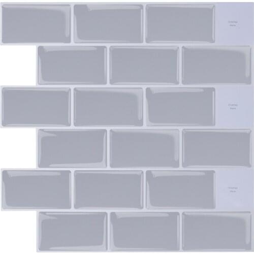 EasyTiles Bathroom Backsplash, Pantry Waterproof Decorative Wall Tiles, Office Baffle, Home Decoration Wallpaper-1 Sheet