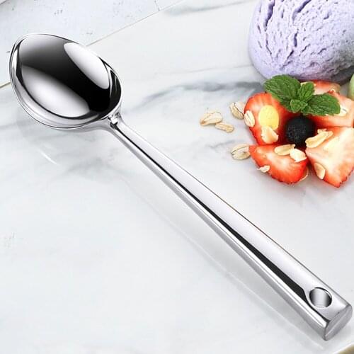 Ice Cream Spoon Coffee Spoon Tea Scoop Zinc Alloy Long Handle Spoons Flatware Coffee Drinking Tools For Home Kitchen 1pc