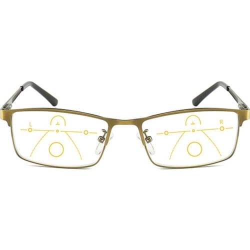 2019 Magnetic Reading Glasses Nomanov See Near And Far Anti-blu Men Women Progressive Multifocal Reading Glasses Add 75 To 350