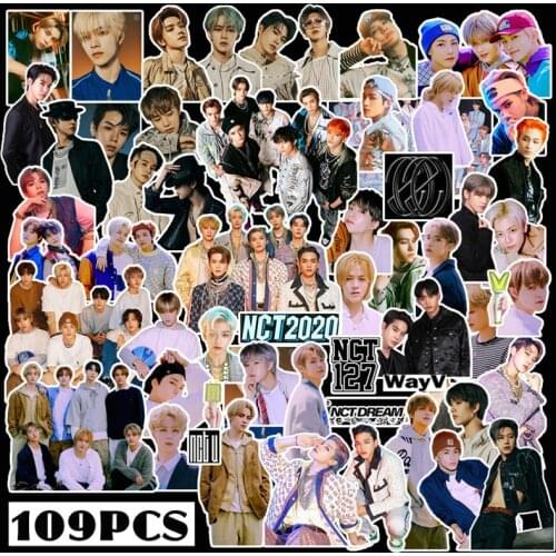 101/109pcs/set Kpop NCT 127 Wall Sticker RESONANCE Pt.1 2 Nct 2020 Luggage Laptop Notebook Mobile DIY Sticker Photo Card