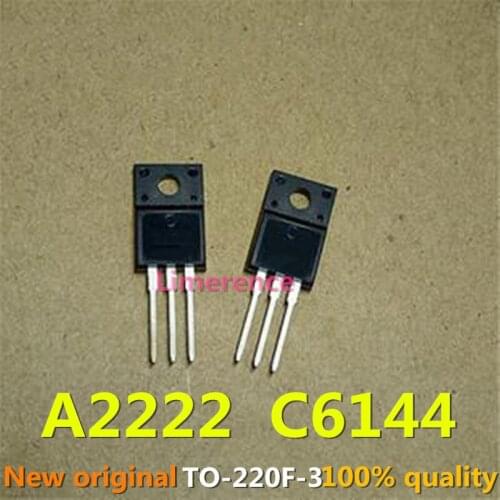 10PCS 5Pair A2222 C6144 TO-220F 2SA2222 2SC6144 TO220F new and original IC Chipset