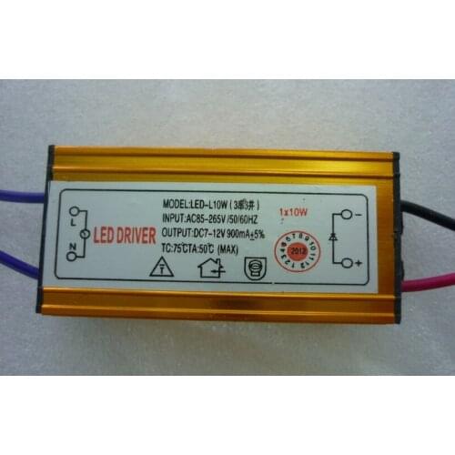 New waterproof IP66-IP67 10W 900mA LED driver power supply transformer ( 3 series 3 parallel) high quality,2years warranty