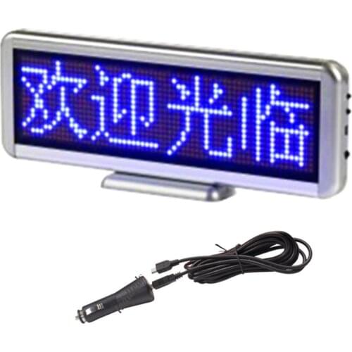 30cm 12V Aluminium Alloy LED scroll Sign USB programmable Message built-in battery display Board supports all languages
