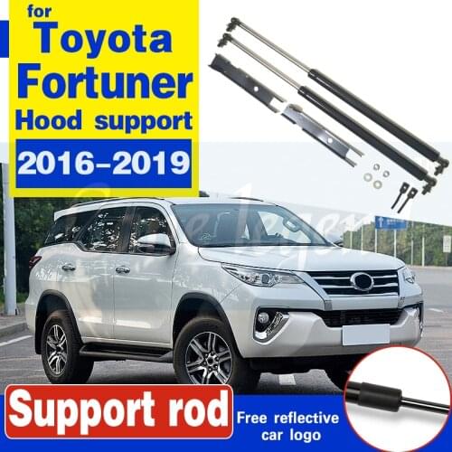 For Toyota Fortuner 2016-2019 Engine Hood Shock Strut Damper Lifter Lift Support Hydraulic Rod 2PCS Support rod Hood Struts
