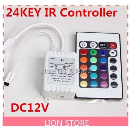 10pcs/lot 24 Keys IR RGB remote controller for LED module and LED strip lights 72Watts output