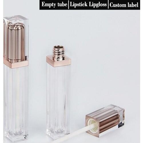 Empty Bottle Tube Liquid Lipstick Lipgloss Makeup Clear Containers Packing Cosmetics Custom Private Label Wholesale