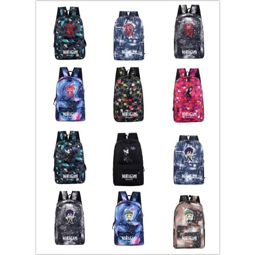 Anime Noragami Logo Knapsack Leisure Laptop bag Teenagers Students Backpack Boys Girls New Travel Bags