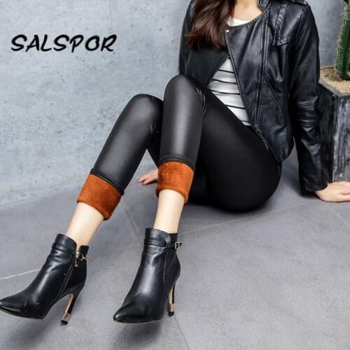 Женские кожаные легинсы SALSPOR China At AliExpress