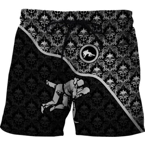 Love Jiu Jitsu Mens 3D Print Board Shorts Martial Tiger Summer Beach Shorts Quick Dry Unisex Streetwear Harajuku Casual Baggys 1