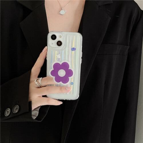 Cute 3D Pink Cherry Bracelet Phone Case For iPhone 11 12 Pro Max XR XS SE 2020 7 8Plus Clear Chain Wrist Clear Soft Cover Fundas