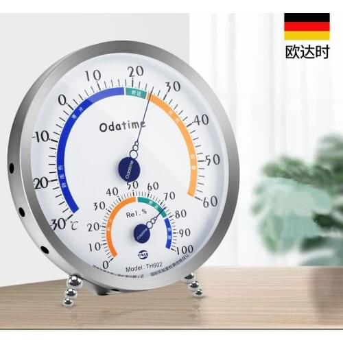 Odatime Stainless Steel Thermometer Hygrometer 3 Color Street Thermometers Outdoor WindowThermo-hygrometer Measuring Instruments