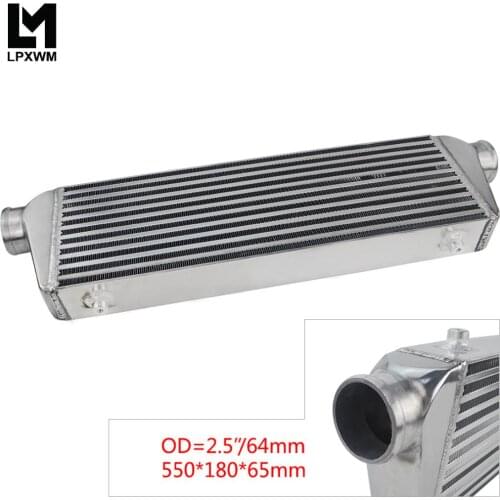 Universal Turbo Intercooler Bar & Plate OD 2.5\" 550*180*65mm Front Mount Intercooler IN812-25