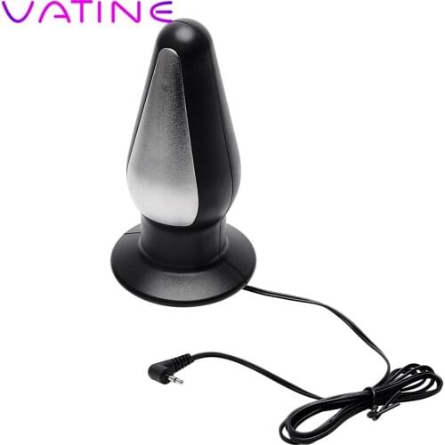 VATINE Big Butt Plug G-spot Massager Anal Vaginal Plug Electric Shock Medical Themed Toys Sex Toys for Men Women