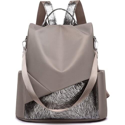 Anti Theft Women Backpack Waterproof Nylon Female Shoulder Bags School Bags Multifunctional Travel Travel Rucksack Book Bag