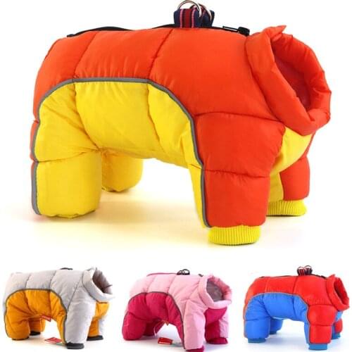 Winter Pet Dog Clothes For Small Dogs Warm Reflective Puppy Clothing French Bulldog Costume Medium Coat For Chihuahua Dog Jacket