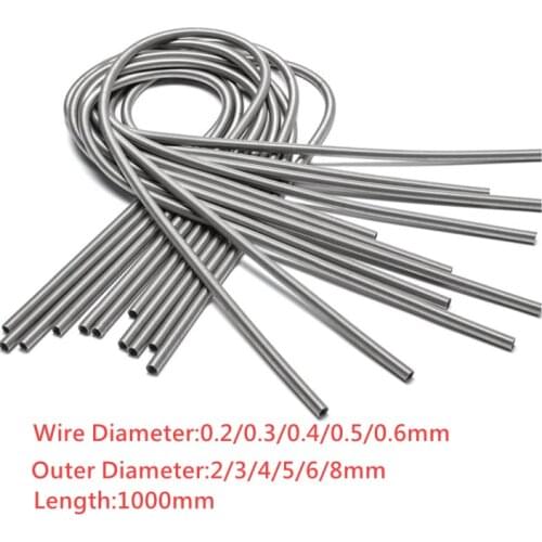 1PC Wire Diameter 0.2/ 0.3/0.4/0.5/0.6mm 1 meter Stainless Steel Tension Spring Extension Spring Out Dia 2mm/3mm/4mm/5mm/6mm/8mm