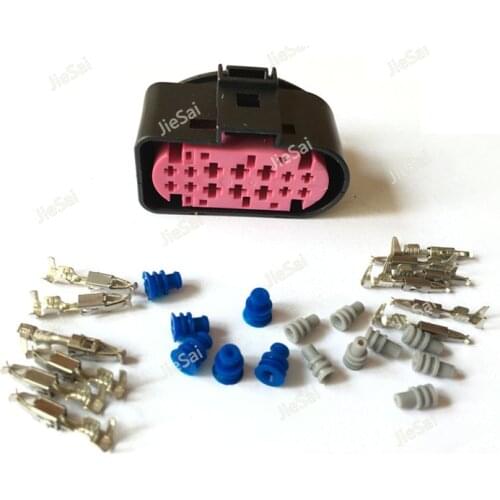 14 Pin 1J0973737 1.5mm 3.5mm Female Waterproof Auto Connector Use For Aodi BMW VW Automobile