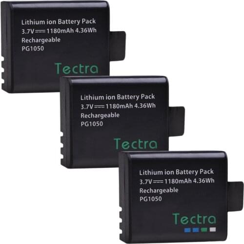 3Pcs Camera Batteries PG1050 For Sports Action Camera SJCAM ,SJ5000,SJ4000,EKEN H9 H9R H3 H3R H8PRO H8R H8 SJ5000PLUS SJ6000