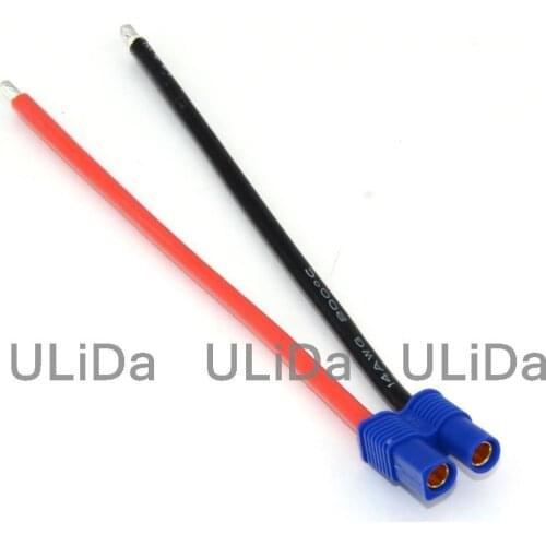 3PCS EC3 Connector Female W/Housing 10CM Silicon Wire 14AWG for RC Battery Quadcopter