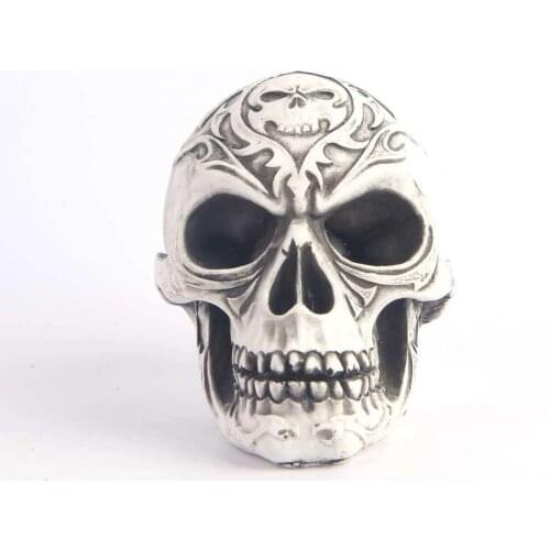 3D Artificial Skull Head Craft Silicone Resin Molds Decorating Plaster Clay Mould