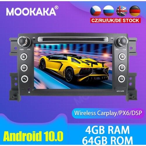 Android 10.0 Car multimedia DVD Player GPS Radio For Suzuki Grand Vitara 2005-2012 GPS Navigation Stereo DSP Audio PX6